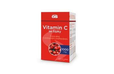 GS Vitamin C se šípky 1000 mg, 100+20 tablet